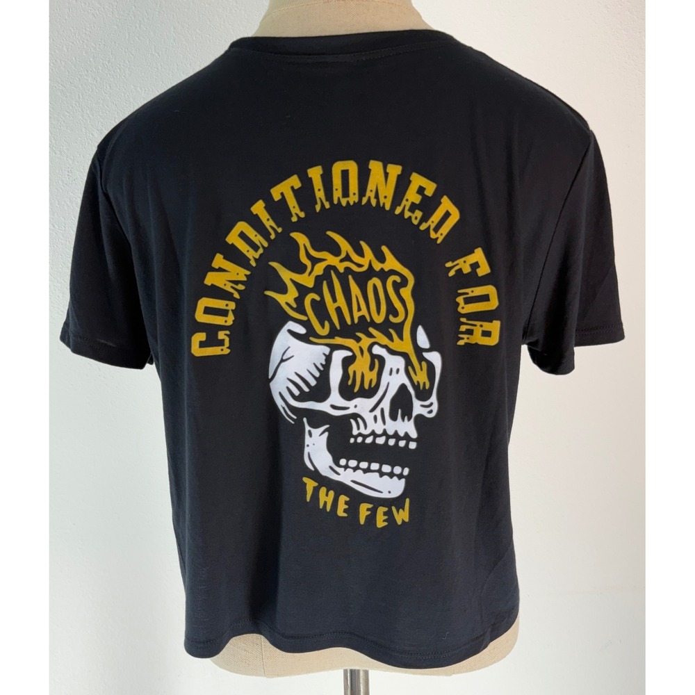 Few Will‎ Hunt Conditioned For The Few Cropped Graphic Logo Tshirt Grunge MMA